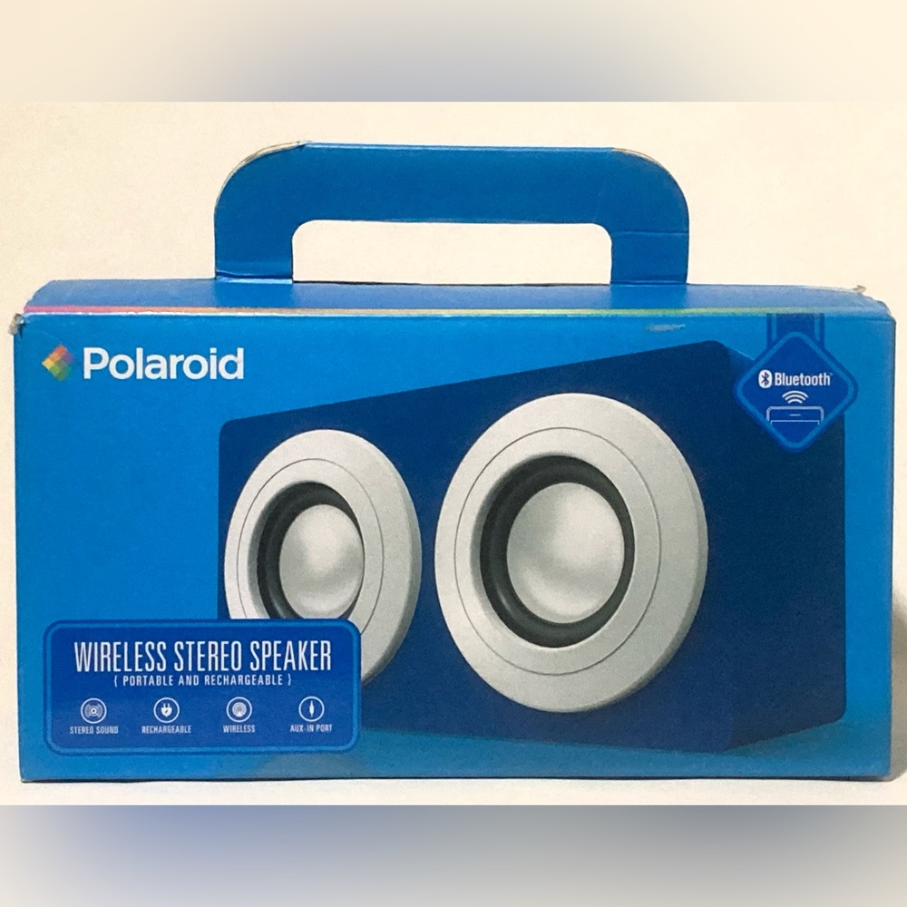 Polaroid Portable & Rechargeable Wireless Bluetooth Stereo Speaker